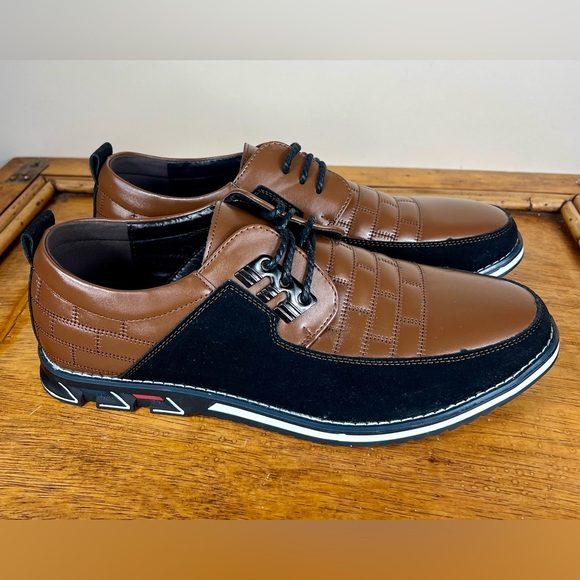 Gatsby Men’s Oxford Derby Orthopedic Brown Leather Shoes Size 11 main image 4